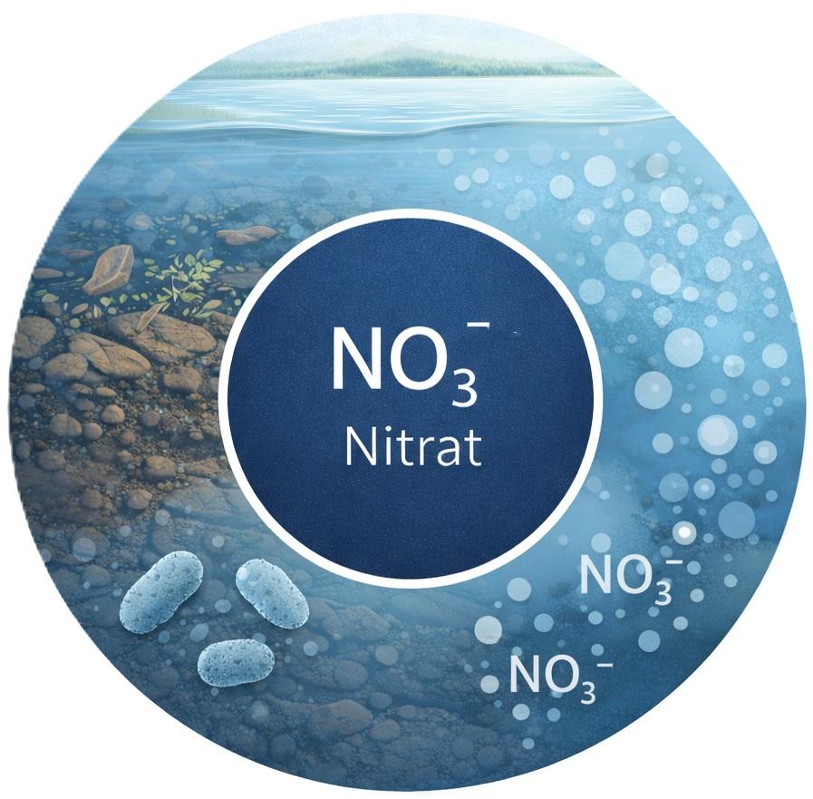 Nitrat als Bestandteil des natürlichen Stickstoffkreislaufs im Gewässer